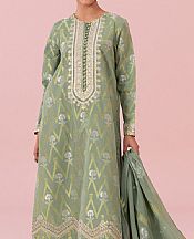 Sapphire Tea Green Jacquard Suit- Pakistani Designer Lawn Suits