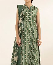Sapphire Slate Green Lawn Suit- Pakistani Designer Lawn Suits