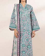 Pink/Aqua Lawn Suit (2 pcs)