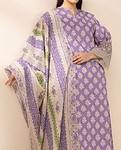 Lilac/Off White Lawn Suit (2 pcs)