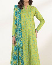 Sapphire Lime Green Lawn Suit- Pakistani Designer Lawn Suits