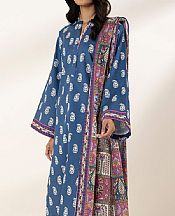 Sapphire Cornflower Blue Lawn Suit- Pakistani Designer Lawn Suits