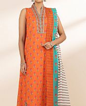 Sapphire Orange Lawn Suit- Pakistani Designer Lawn Suits