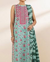 Sapphire Shadow Green/Pink Lawn Suit- Pakistani Designer Lawn Suits