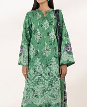 Sapphire Green Lawn Suit- Pakistani Designer Lawn Suits