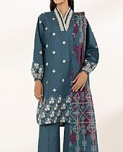 Sapphire Denim Blue Lawn Suit- Pakistani Lawn Dress
