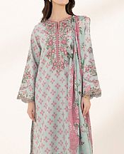 Sapphire Light Turquoise/Pink Lawn Suit- Pakistani Designer Lawn Suits