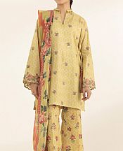 Sapphire Sand Gold Lawn Suit- Pakistani Designer Lawn Suits