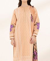 Sapphire Pastel Peach Lawn Suit- Pakistani Lawn Dress