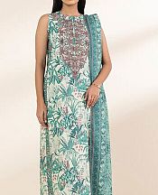 Sapphire Teal Lawn Suit (2 Pcs)- Pakistani Lawn Dress