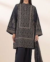 Sapphire Black Cotton Suit- Pakistani Lawn Dress