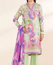 Sapphire Green/Purple Lawn Suit- Pakistani Lawn Dress