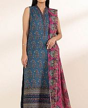 Sapphire Oxford Blue Lawn Suit- Pakistani Designer Lawn Suits