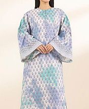 Sapphire White/Lavender Lawn Suit (2 Pcs)- Pakistani Lawn Dress