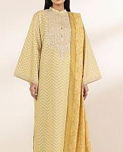 Sapphire Sand Gold Lawn Suit- Pakistani Designer Lawn Suits