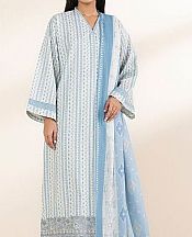 Sapphire White/Blue Lawn Suit- Pakistani Designer Lawn Suits