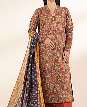 Sapphire Rust Lawn Suit- Pakistani Lawn Dress