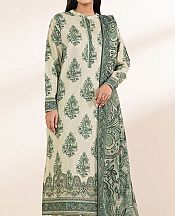 Sapphire White/Green Lawn Suit- Pakistani Designer Lawn Suits