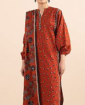 Sapphire Bright Orange Lawn Suit (2 pcs)- Pakistani Designer Lawn Suits