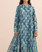 Sapphire Aqua Lawn Suit (2 pcs)- Pakistani Lawn Dress