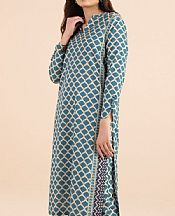 Sapphire Teal Lawn Suit (2 pcs)- Pakistani Designer Lawn Suits