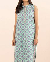 Sapphire Turquoise/Lilac Lawn Suit (2 pcs)- Pakistani Lawn Dress