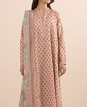Sapphire Salmon/Off White Lawn Suit (2 pcs)- Pakistani Lawn Dress