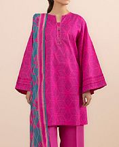 Sapphire Magenta Lawn Suit (2 pcs)- Pakistani Lawn Dress