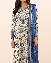 Sapphire Off White/Blue Lawn Suit (2 pcs)- Pakistani Designer Lawn Suits