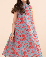 Sapphire Stone Blue/Red Lawn Suit (2 pcs)- Pakistani Lawn Dress