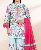 Sapphire Baby Blue Lawn Suit- Pakistani Designer Lawn Suits