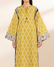 Sapphire Mustard Lawn Suit (2 Pcs)- Pakistani Designer Lawn Suits