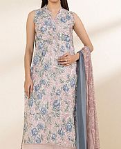 Sapphire Grey/Pink Lawn Suit- Pakistani Designer Lawn Suits