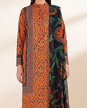 Sapphire Orange Lawn Suit- Pakistani Designer Lawn Suits