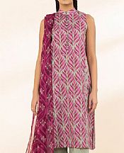 Sapphire Sage Green/Pink Lawn Suit (2 pcs)- Pakistani Designer Lawn Suits