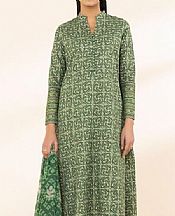 Sapphire Green Lawn Suit (2 pcs)- Pakistani Lawn Dress