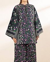 Sapphire Black Lawn Suit (2 pcs)- Pakistani Lawn Dress