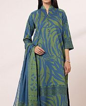 Sapphire Green/Blue Lawn Suit- Pakistani Designer Lawn Suits