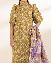 Sapphire Mustard/Off White Lawn Suit- Pakistani Designer Lawn Suits