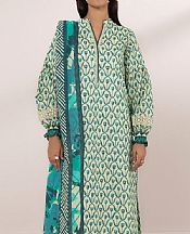 Sapphire Ivory/Blue Lawn Suit (2 pcs)- Pakistani Designer Lawn Suits