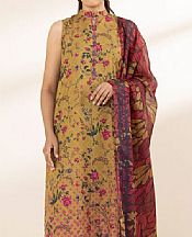 Sapphire Olive Lawn Suit (2 pcs)- Pakistani Designer Lawn Suits