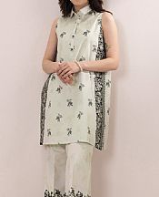 Sapphire Chalk White/Black Lawn Suit (2 pcs)- Pakistani Designer Lawn Suits