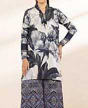 Sapphire Black/Off White Lawn Suit (2 pcs)- Pakistani Lawn Dress