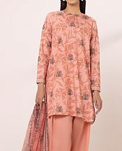 Sapphire Peach Lawn Suit- Pakistani Designer Lawn Suits