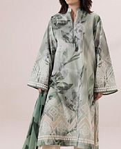 Sapphire Pale Sage Lawn Suit (2 pcs)- Pakistani Designer Lawn Suits