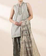 Sapphire Off White/Sage Green Lawn Suit- Pakistani Lawn Dress