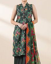 Sapphire Green Lawn Suit- Pakistani Designer Lawn Suits