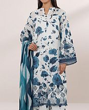 Sapphire White/Blue Lawn Suit- Pakistani Lawn Dress