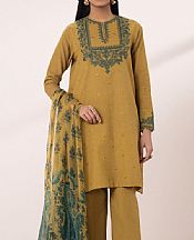 Sapphire Satin Sheen Gold Dobby Suit- Pakistani Lawn Dress