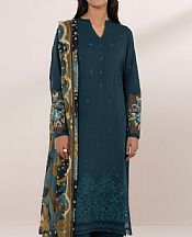 Sapphire Nile Blue Cotton Suit- Pakistani Designer Lawn Suits